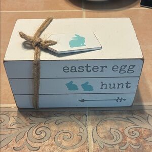 Easter Egg Hunt Decorative Block